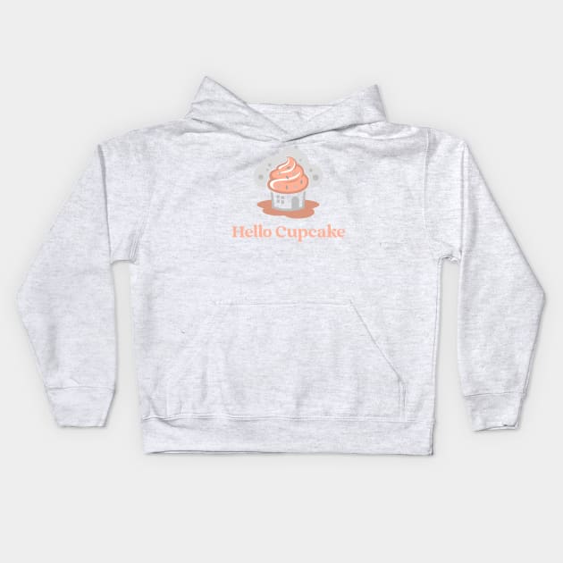 Hello Cupcake Kids Hoodie by Craft and Crumbles